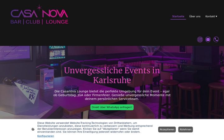 Screenshot of casanova-lounge.de