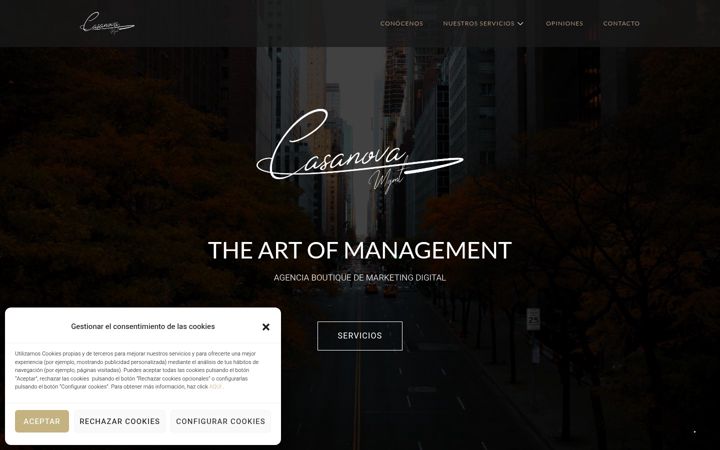 Screenshot of casanovamgmt.com