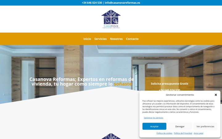 Screenshot of casanovareformas.es