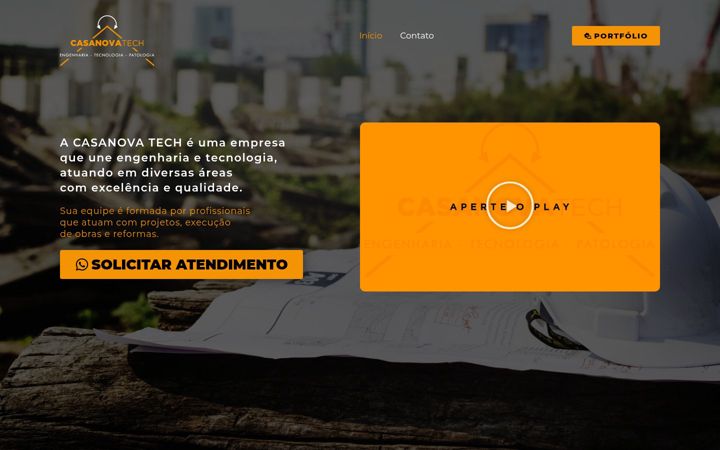 Screenshot of casanovatech.eng.br