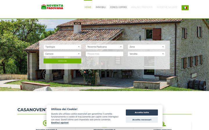 Captura de pantalla de casanoventapadovana.it