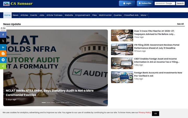 Screenshot of casansaar.com