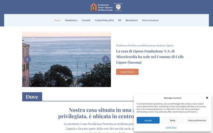 Screenshot of casansmisericordia.it