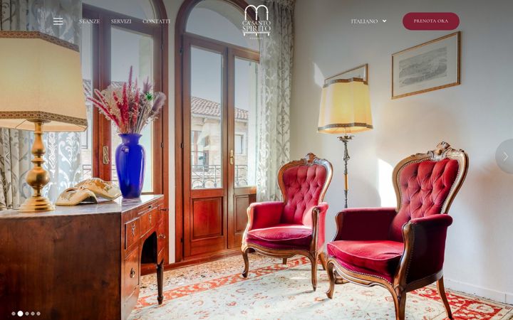 Screenshot of casantospirito.it