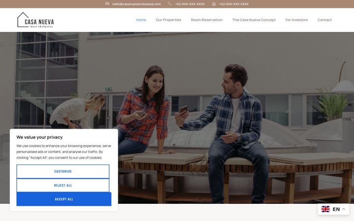 Screenshot of casanuevaindonesia.com