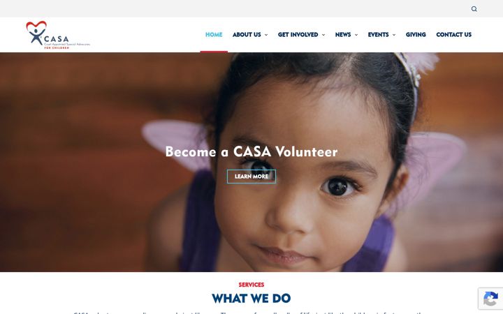 Screenshot of casaofwalkercounty.org
