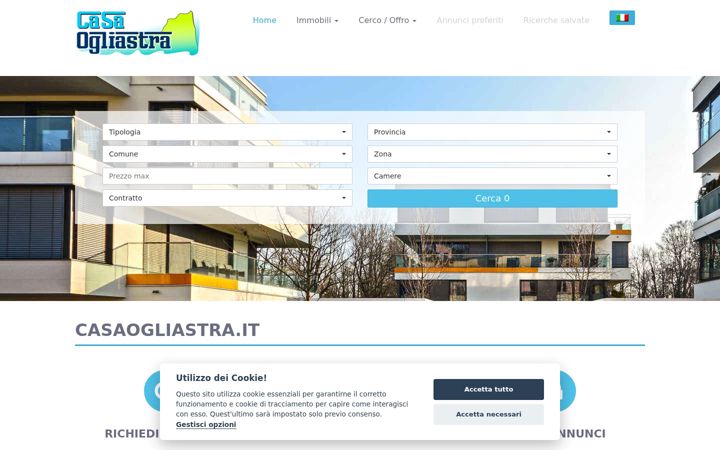 Screenshot of casaogliastra.it