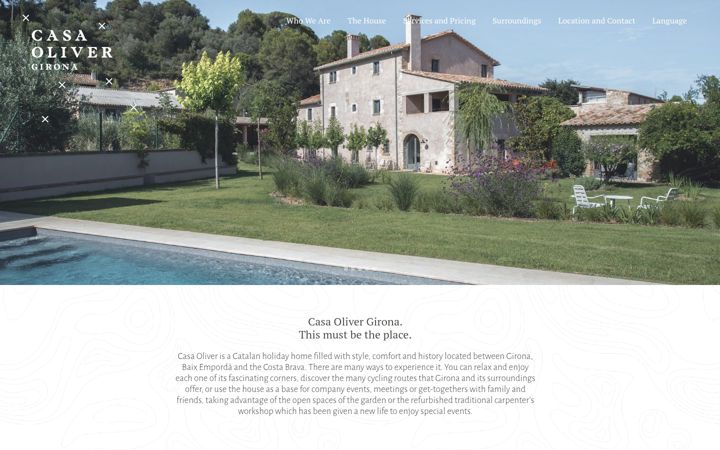 Screenshot of casaolivergirona.com
