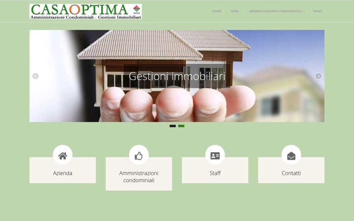 Captura de ecrã de casaoptima.it
