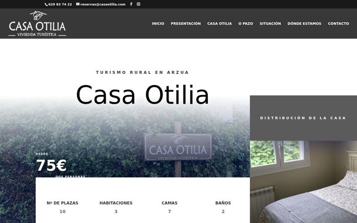 Screenshot of casaotilia.com