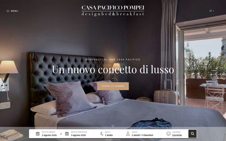 Captura de ecrã de casapacificopompei.it