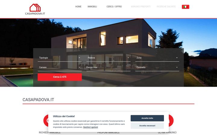 Screenshot of casapadova.it
