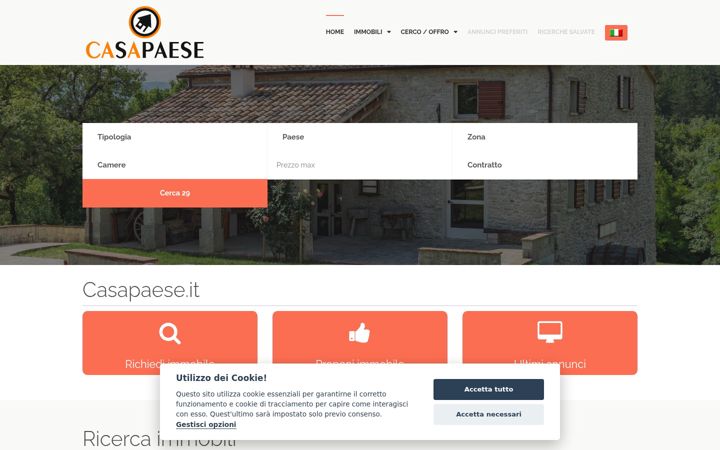 Screenshot of casapaese.it