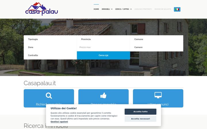 Screenshot of casapalau.it