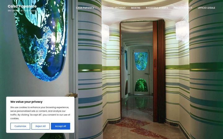 Screenshot of casapapanice.com