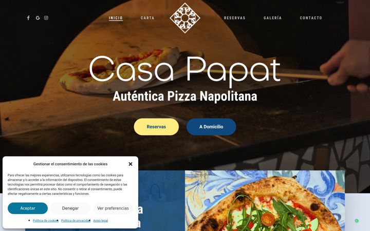 Ekrānuzņēmums no casapapat.es