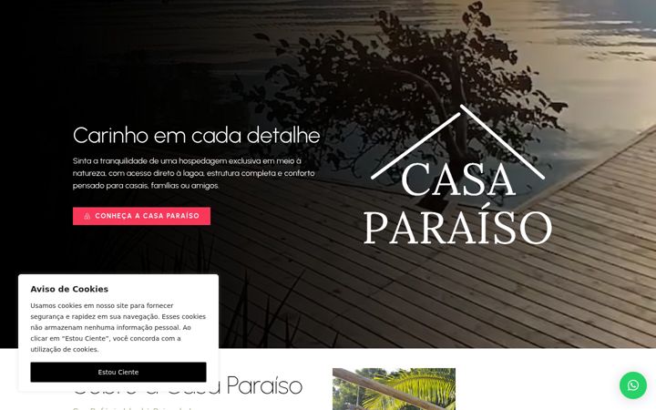 Screenshot of casaparaisonalagoa.com.br