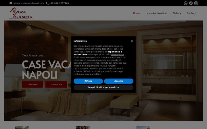 Screenshot of casapartenopea.it