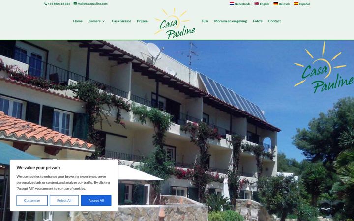Screenshot of casapauline.com