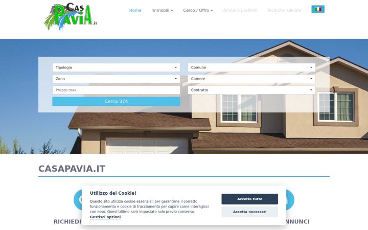 Screenshot of casapavia.it