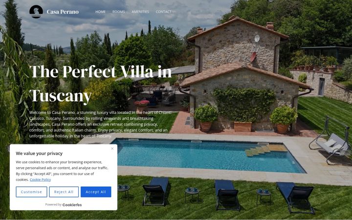 Screenshot of casaperano.com
