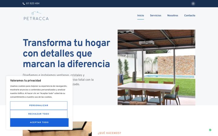 Screenshot of casapetracca.com