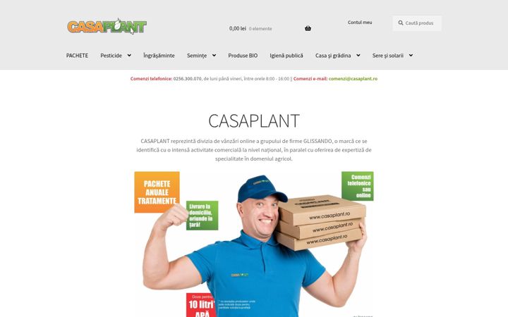 Screenshot of casaplant.ro