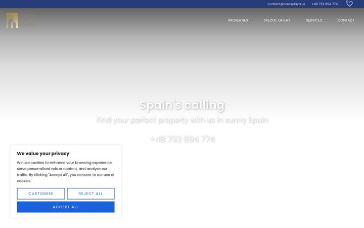 Screenshot of casaplaya.uk