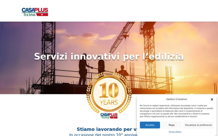 Screenshot of casaplusticino.ch