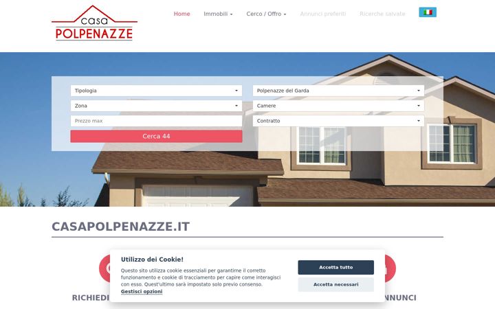 Screenshot of casapolpenazze.it