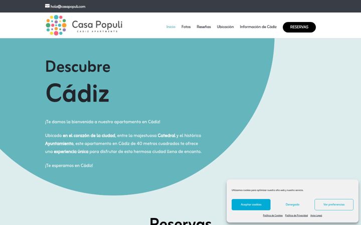 Screenshot of casapopuli.com