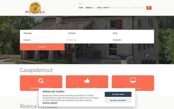 Screenshot of casapotenza.it