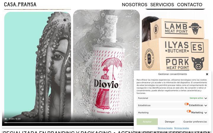Screenshot of casapransa.com