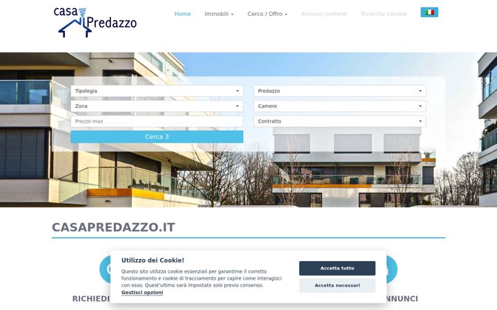 Screenshot of casapredazzo.it