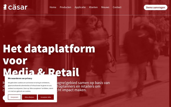 Screenshot of casar.nl