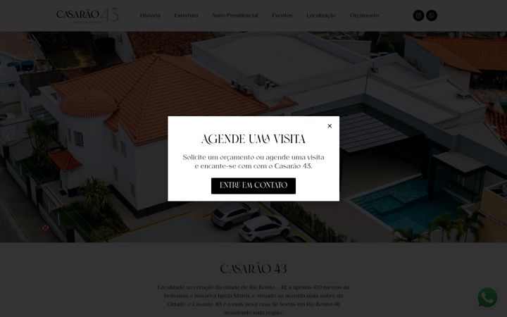 Screenshot of casarao43.com.br