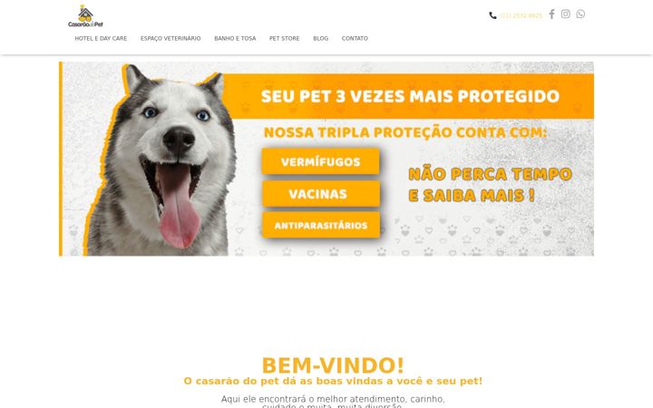 Screenshot of casaraodopet.com.br