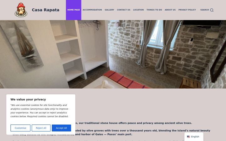 Screenshot of casarapata.gr