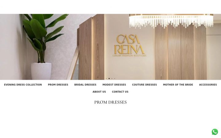 Screenshot of casareinaboutique.com