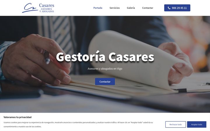 Screenshot of casaresasesores.es