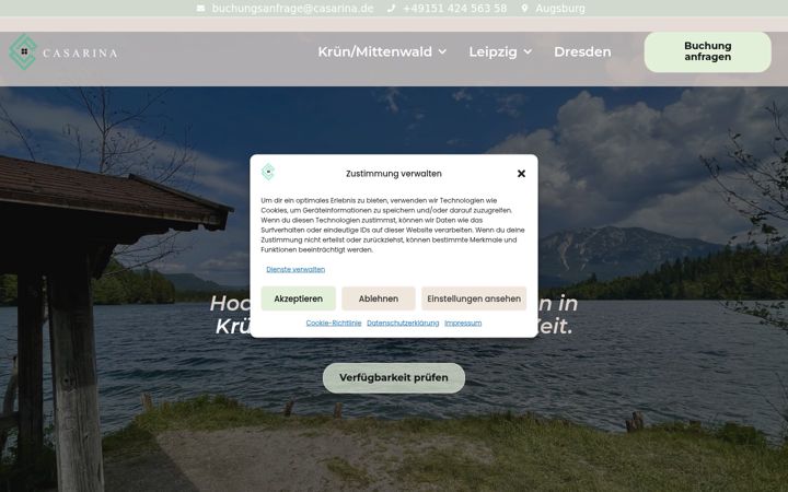 Screenshot of casarina.de