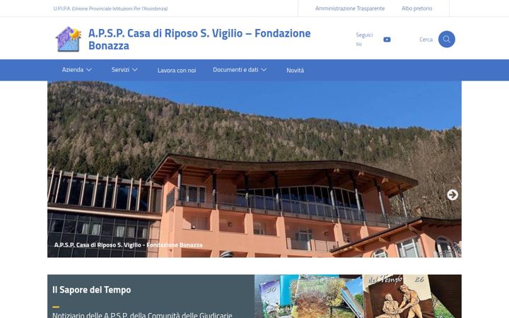 Screenshot of casariposospiazzo.it