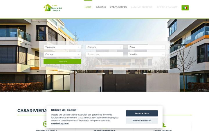 Screenshot of casarivieradelbrenta.it