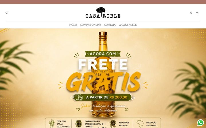 Screenshot of casaroble.com.br