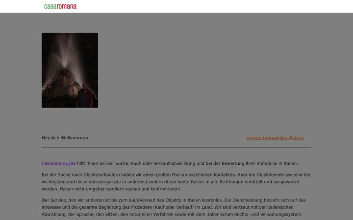 Screenshot di casaromana.de