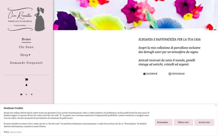 Screenshot of casaromanticaporcellanaecosebelle.com