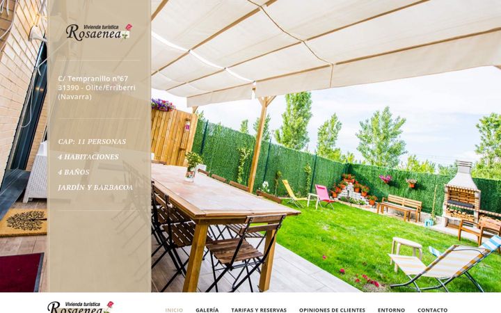 Screenshot of casarosaenea.com