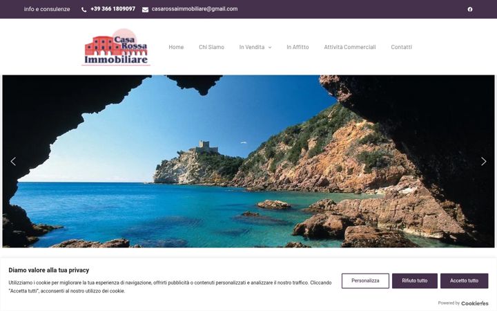 Screenshot of casarossaimmobiliare.it