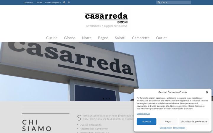 Screenshot von casarredabroni.it