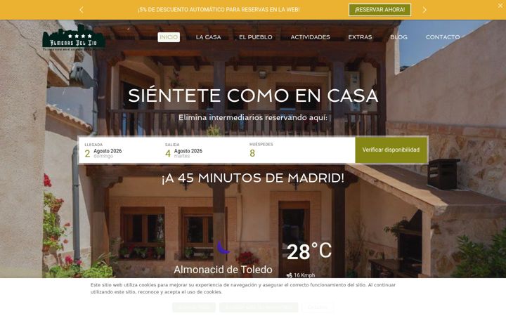 Screenshot of casaruralalmenasdelcid.es